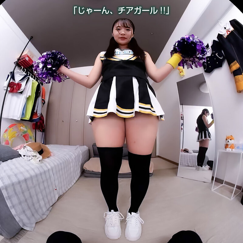 【VR】【8KVR】チアガールのTバック尻に即ズボッVR パンチラ&hellip;パン見せ&hellip;チアダンス！ツインテ可愛い彼女と過ごす最高に楽しいひととき！ 二葉エマ 画像5