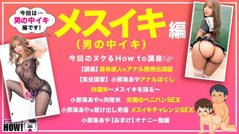 How to学園 観たら【絶対】SEXが上手くなる教科書AV 【メスイキ編(男の中イキ)】 小那海あや 画像2