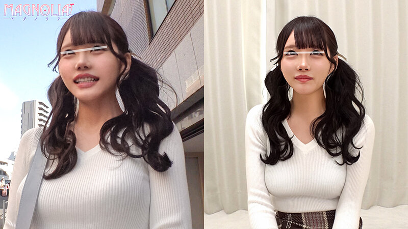 『唇美人な女子大生限定！！お口の中身を当ててみて？』モデル並みのキレかわツインテJDが目隠しして色んな物を食感テイスティング☆突然現れたデカチンに困惑しながら下のお口でもジュボジュボ&hellip;痙攣止まらず本気イキ中出しパコパコ♪【街角素人モニタリング♯まなか】 画像1