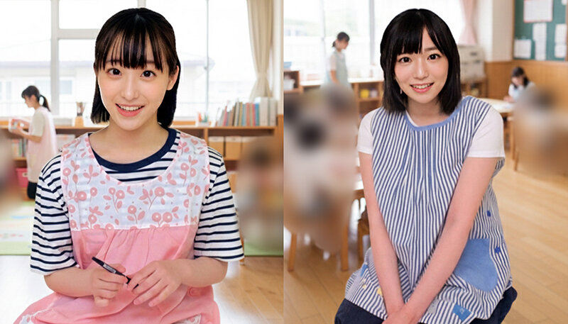 素人 企画単体 ビジュアル - とってもかわいい保育士の皆さん！童貞くんにピンクの乳首をチューチュー吸わせてもらえませんか？母性溢れる授乳手コキでガチ勃起したち●ぽをそのまま聖母のお股にぬぷっっ！空前絶後のドピンク乳首登場スペシャル！ みこ先生 ここな先生