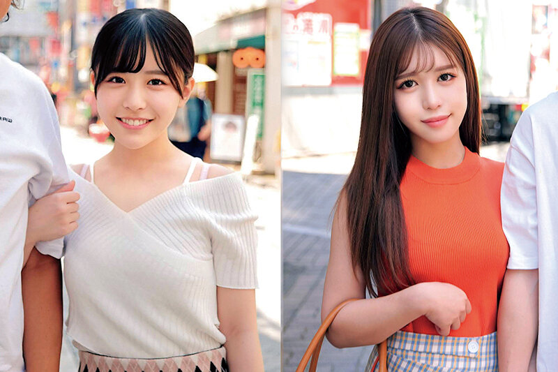 素人 企画単体 ビジュアル - 恥じらいたっぷり素人女子大生カップルが挑戦！なりきりダッチワイフカップルゲーム！彼氏が見ている目の前でイケメンAV男優に耳元で甘い吐息を吹きかけられ、見つめられながら全身まさぐられ、激ピストンされても彼女が動かなければ賞金30万！ こなつちゃん あやめちゃん