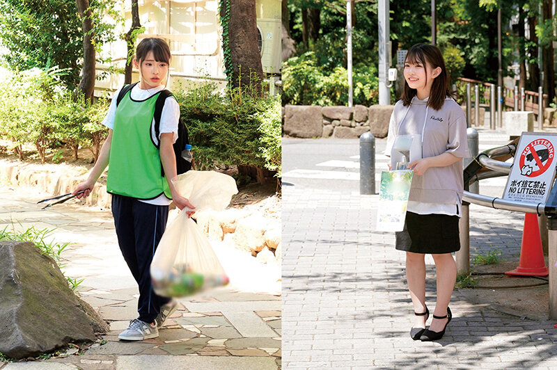 素人 企画単体 ビジュアル - 自然を守る豊かな心。ボランティアに勤しむ奉仕の心。そんな女の子が筆おろし。みさき（20）くみ（20）