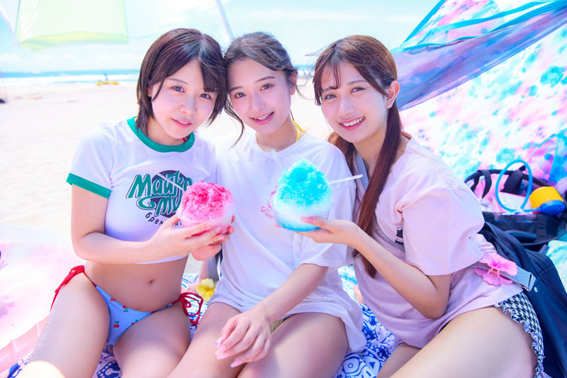 北岡果林、柏木こなつ、花守夏歩 ビジュアル - かりん＆こなつ＆かほ