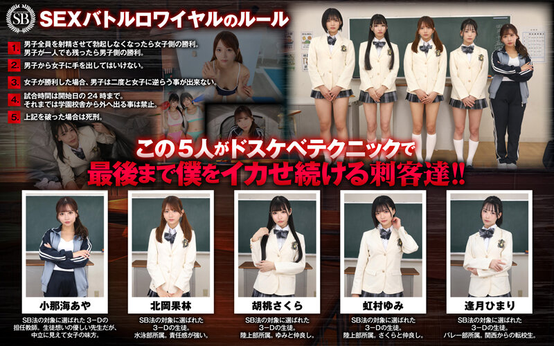 小那海あや、北岡果林、胡桃さくら、虹村ゆみ、逢月ひまり 前戯 - 【VR】【KMPVR-彩-1，000タイトル突破記念版】果てたら負け！何度射精してもクラスの女子が目の色を変えて僕をイカせまくる学園SEXバトルロワイヤル